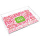 Pink Chinoiserie Lucite Tray Image 4 of 4